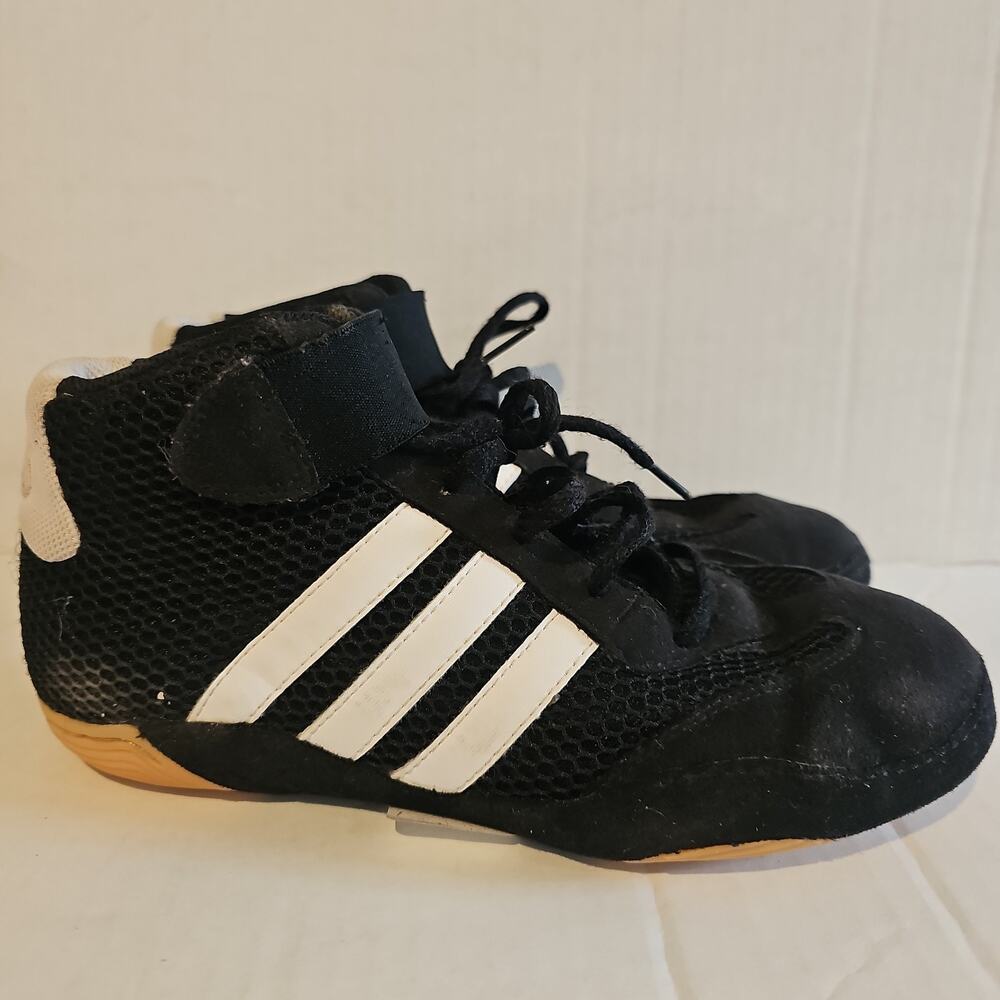 Adidas Mens Mat Hog 116379 Black White Lace Up Mid Top Size 6